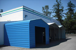 Autobody Shop - Steel Building Classic Carport Enclosed